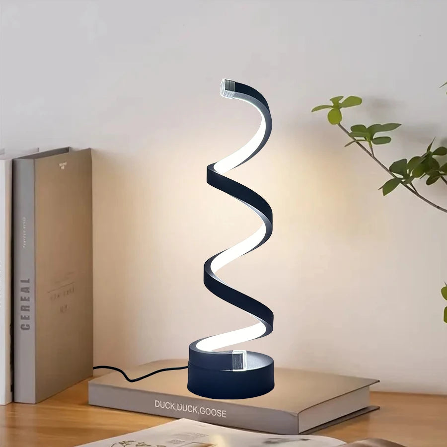 Touch Control Spiral Bedside Lamp
