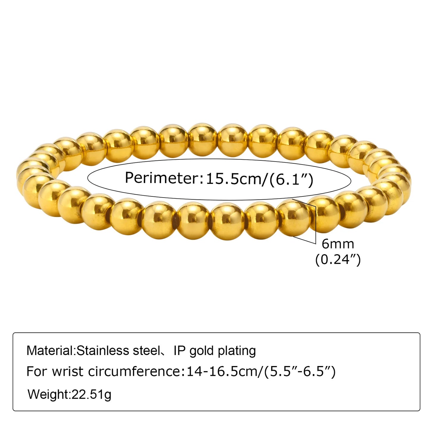 Gold-Plated Chunky Link Bracelet – Waterproof