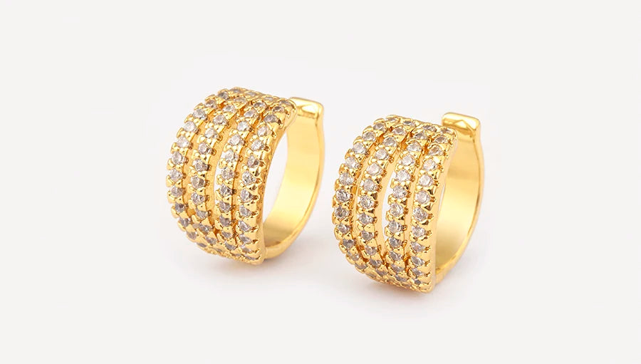 "Zircon Butterfly/Star Clip Earrings – Women’s Ear Cuff Jewelry