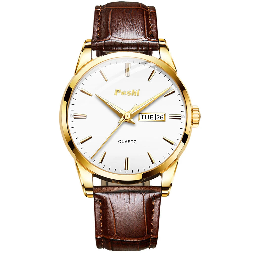 Bochi Luxury Leather Waterproof Watch