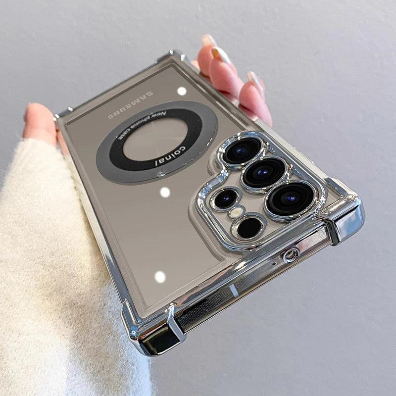 Luxury Magnetic Wireless Charge Cover – Samsung