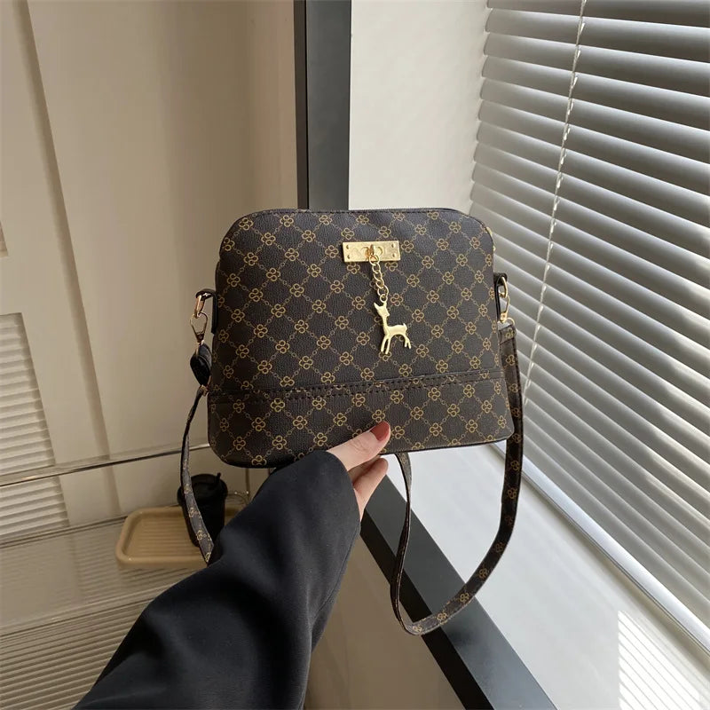 PU Leather Deer Pendant Bag