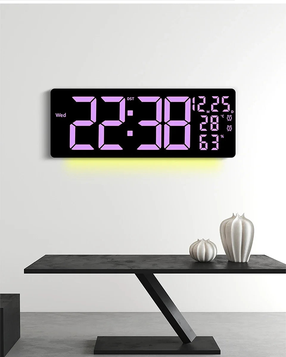 Color-Changing LED Wall Clock – Dynamic Room Decor