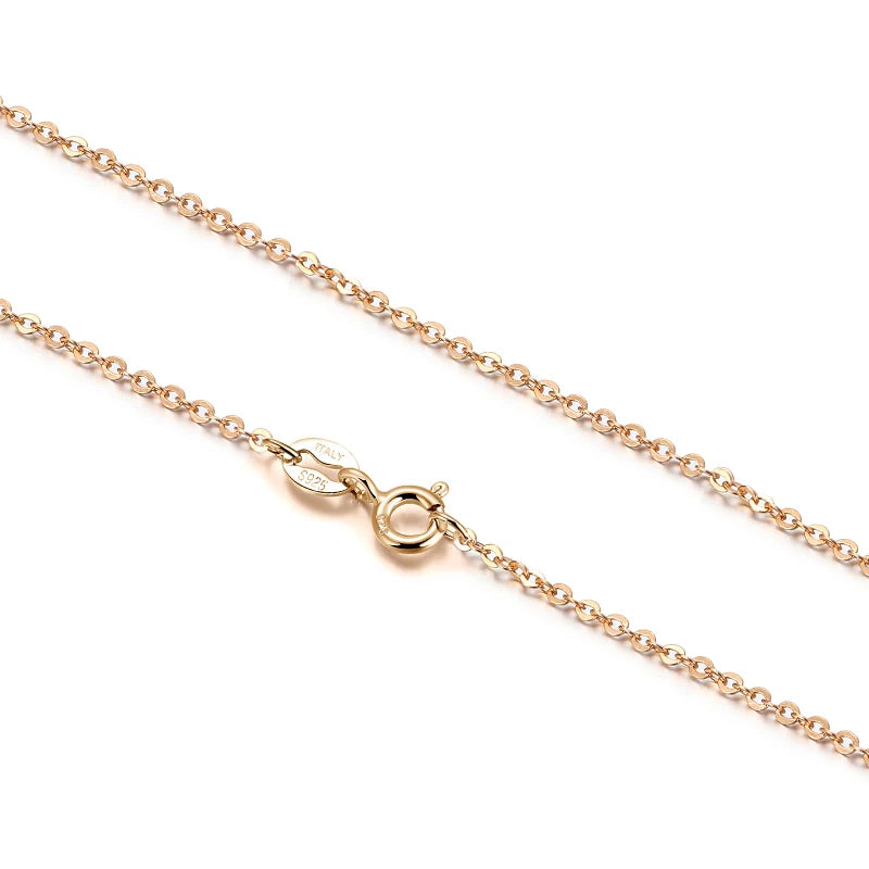 Champagne Gold Plated 925 Silver Necklace
