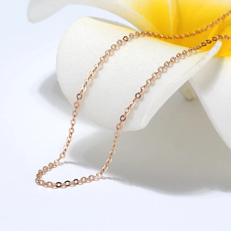 Champagne Gold Plated 925 Silver Necklace