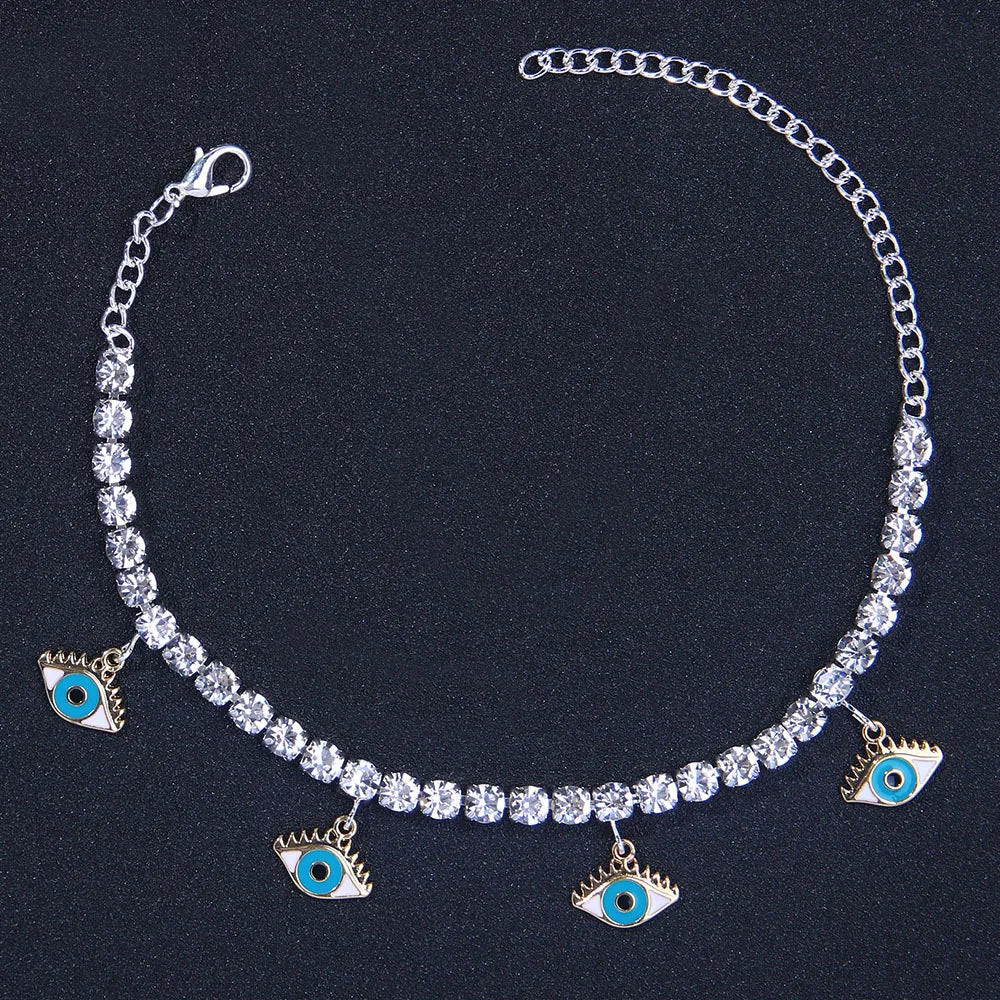 Luxury Rhinestone Chain Anklet for Women
