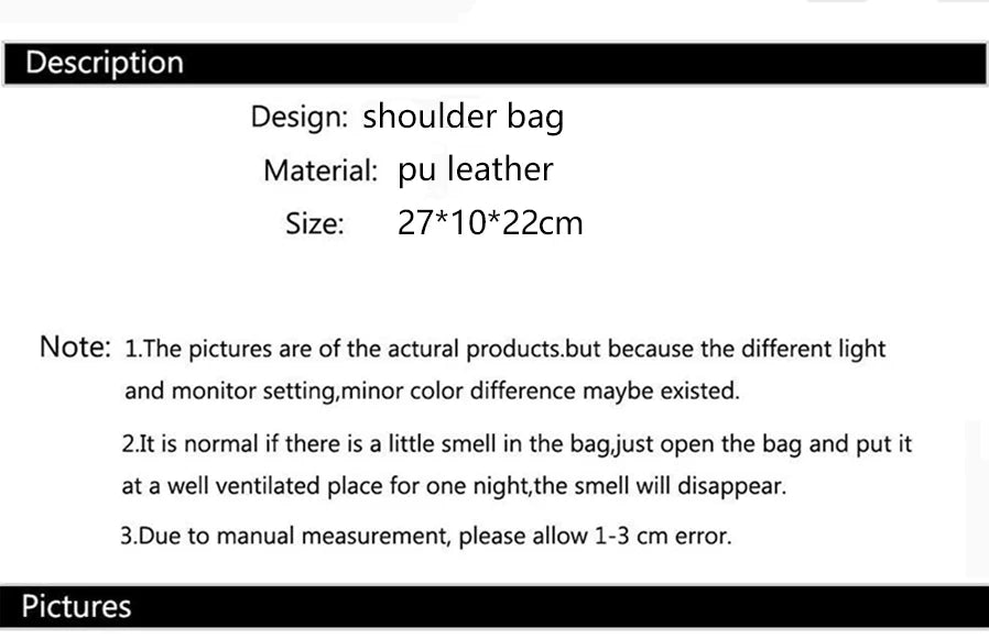 Large PU Shoulder Tote