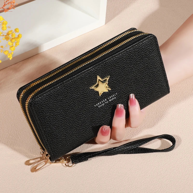 Elegant Hand Clutch with 8 Card Slots & Compartments