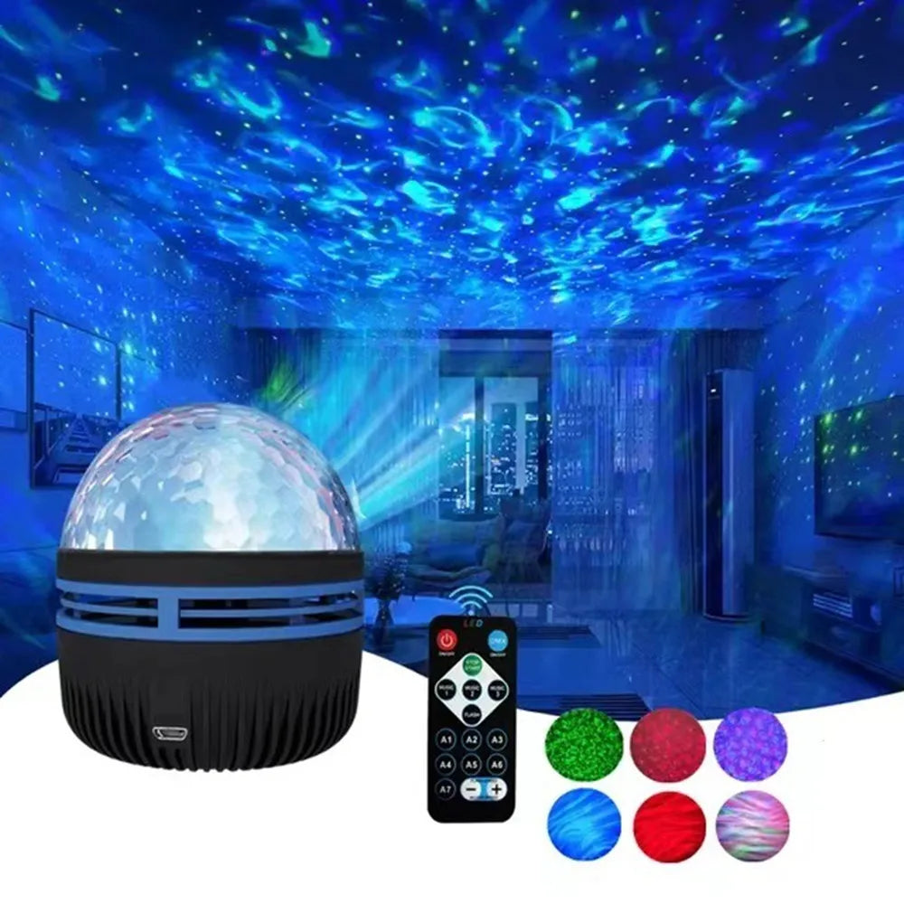 Galaxy Aurora LED Light – USB Projector for Bedroom & Party Decor