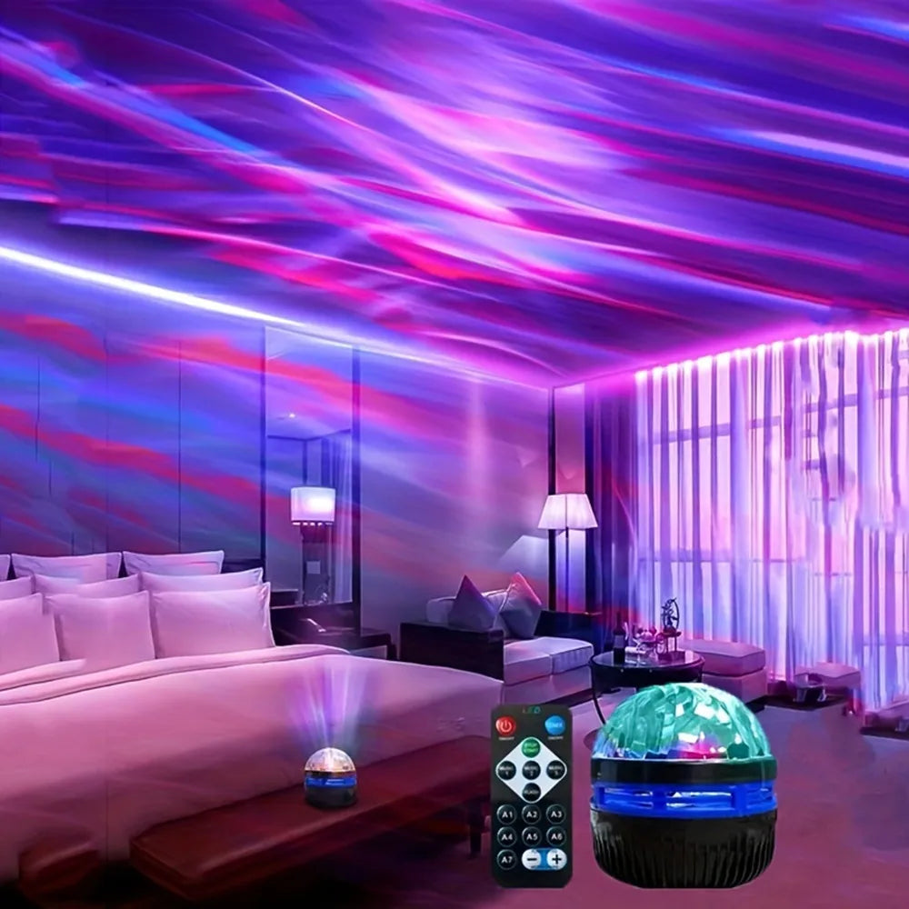 Galaxy Aurora LED Light – USB Projector for Bedroom & Party Decor