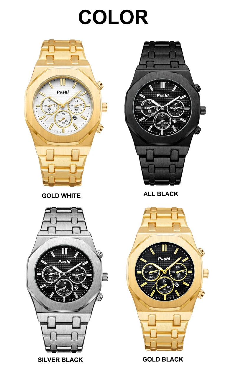 POSHI Men's Luxury Quartz Watch