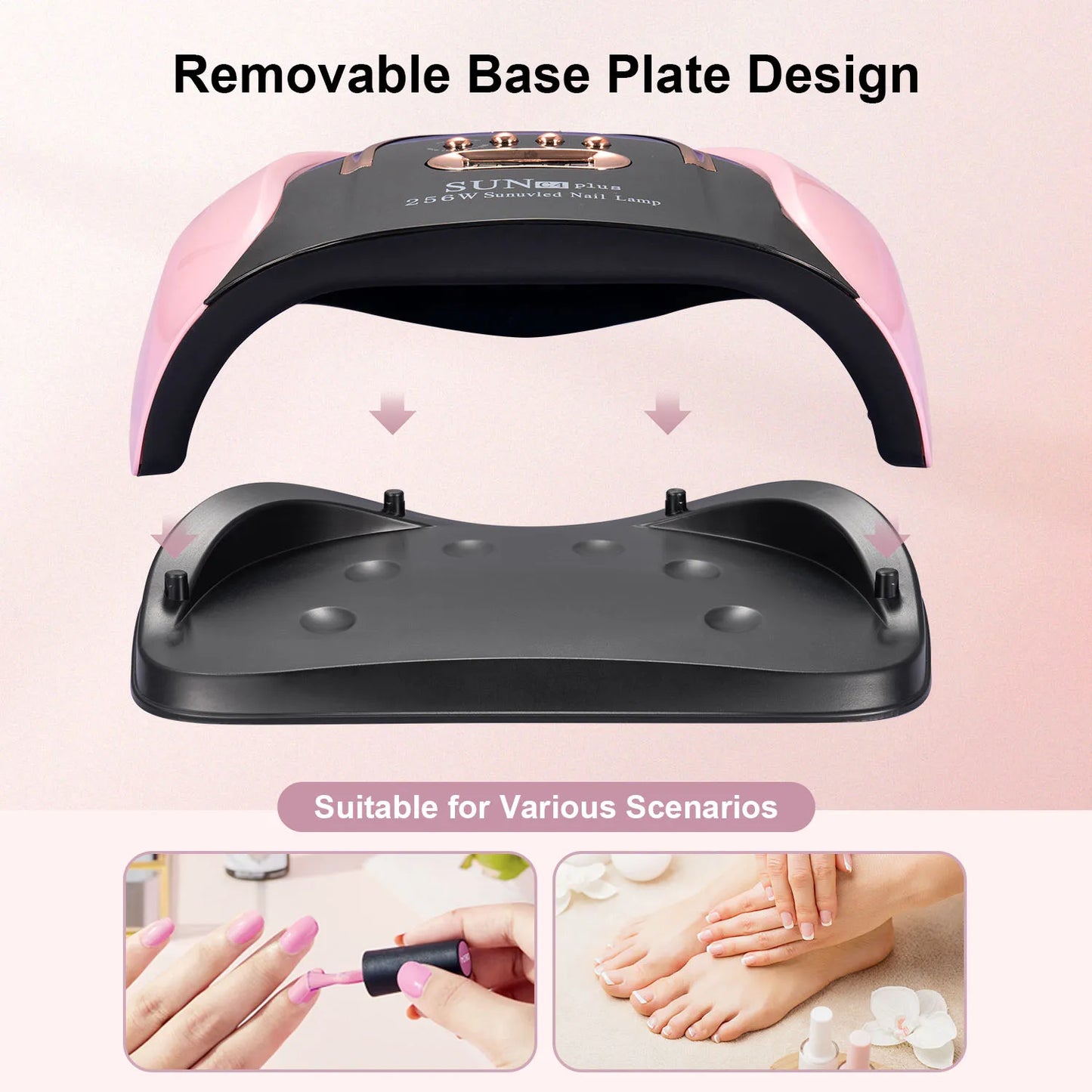 "57 LED Nail Lamp – Fast Gel Polish Dryer with Smart Sensor"