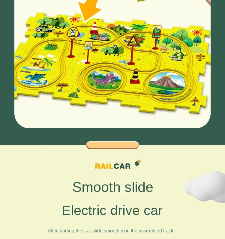 Children’s DIY Electric Railroad Car – Fun Assembly Toy