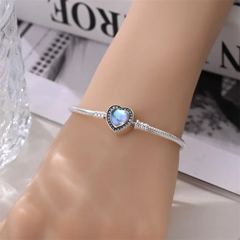 925 Sterling Silver Charm Bracelet for Women”