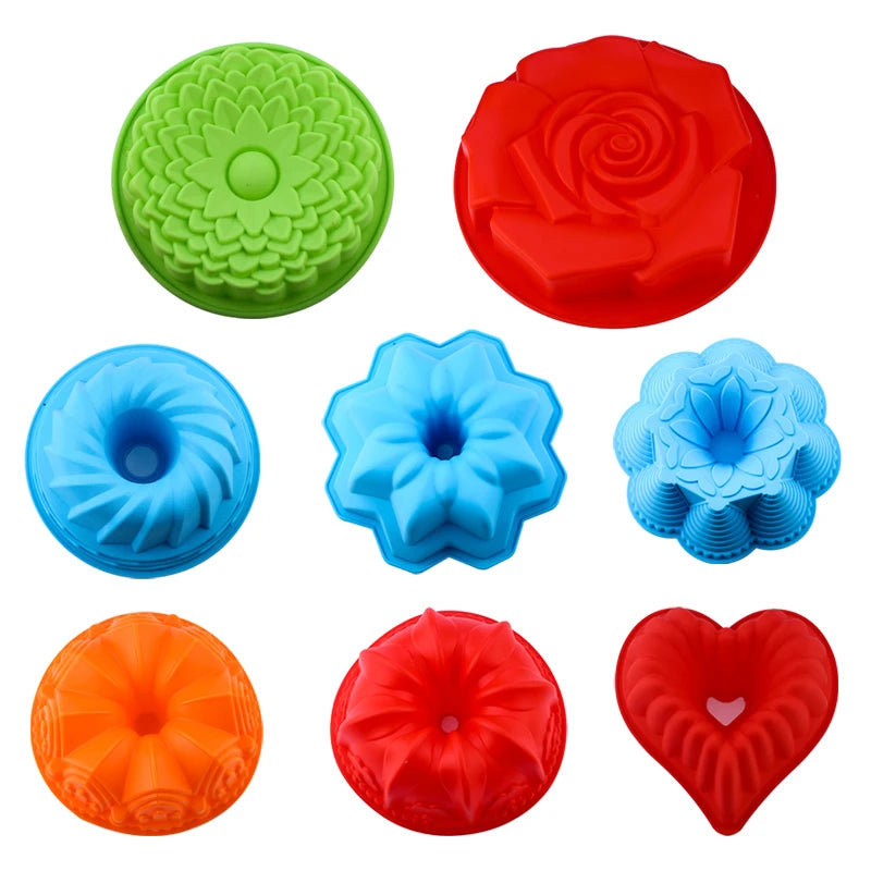3D Silicone Pastry Mold – Random Colors for DIY Baking