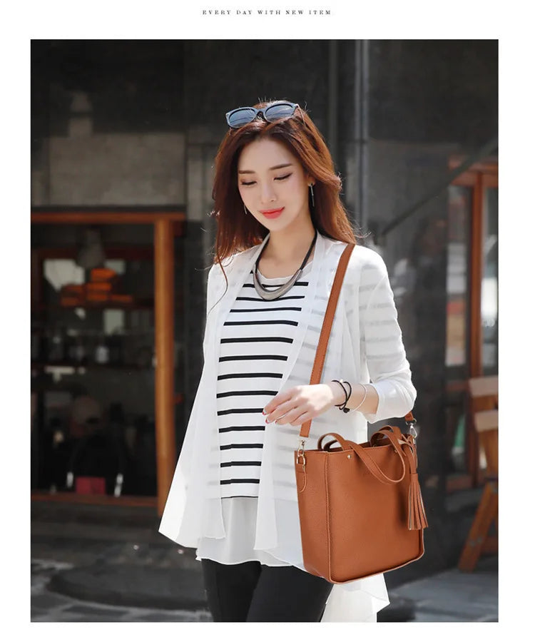 Stylish Solid PU Crossbody & Shoulder Bags for Women