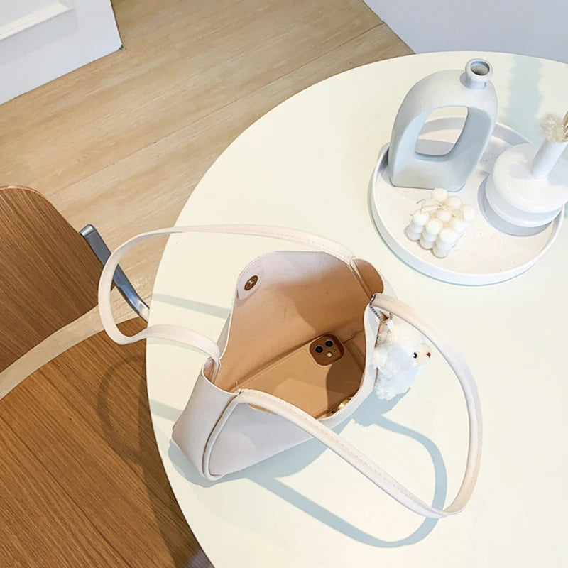 Bear Pendant Shoulder Bag