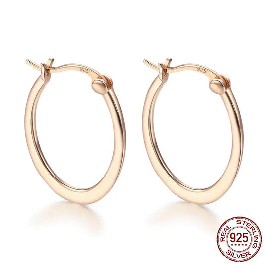 “925 Silver Classic Big Hoop Earrings”