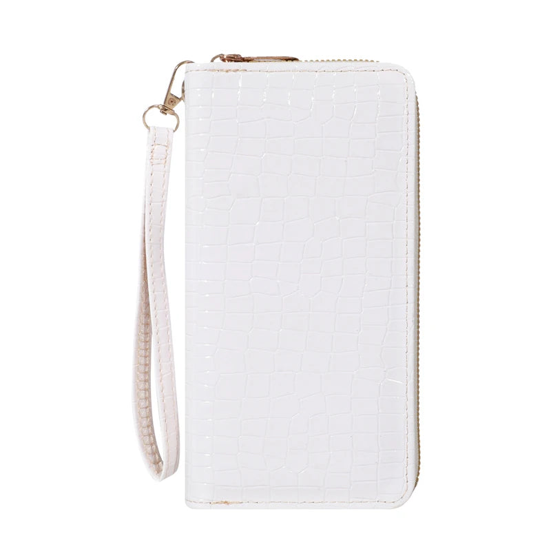 Classic Large Capacity Clutch Purse with Zipper