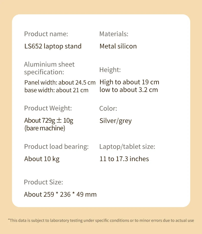 LS652 Aluminum Laptop Stand
