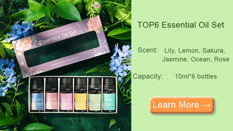 Kinscoter Aroma Diffuser – Ultrasonic Cool Mist & Flame LED Lamp