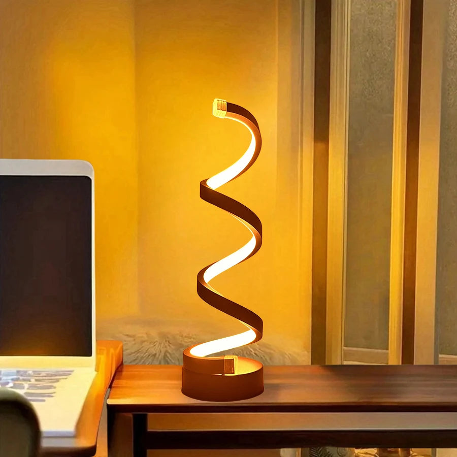Touch Control Spiral Bedside Lamp