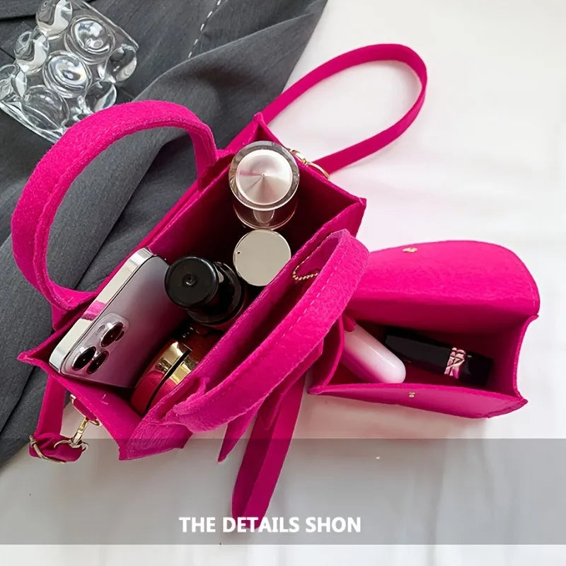 Stylish Solid Color Crossbody & Shoulder Bag Set