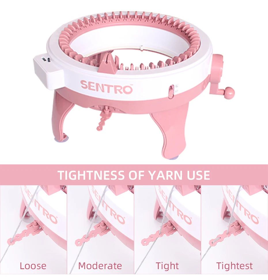 Sentro 48-Needle Smart Weaving Loom – Rotating Double Knitting Machine