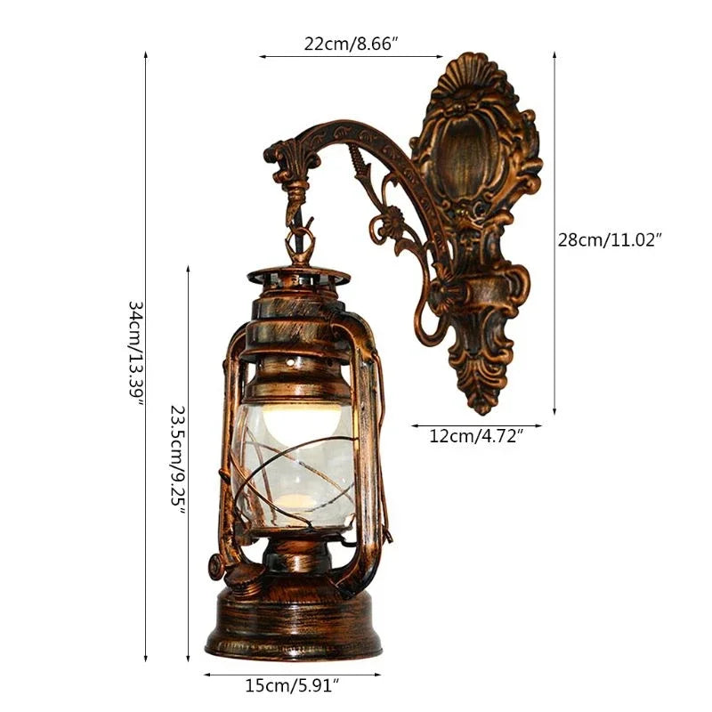 Vintage Horse Lantern – Decorative Corridor Wall Light