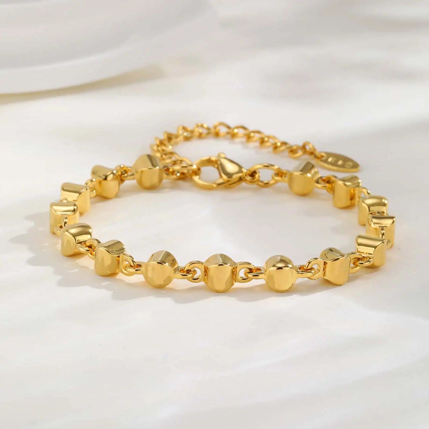 18K Gold-Plated Chunky Stainless Steel Bracelet