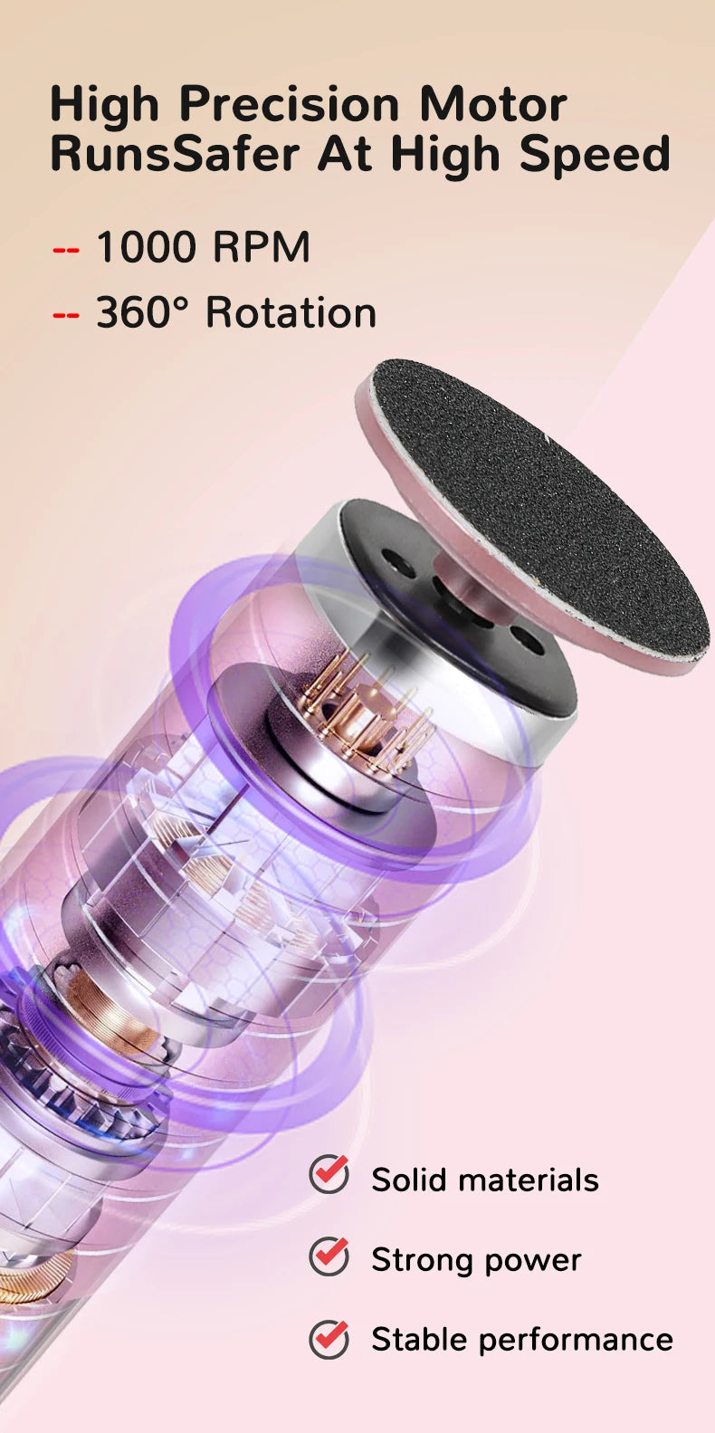 2-in-1 Electric Foot Care Tool – Callus Remover & Nail Polisher