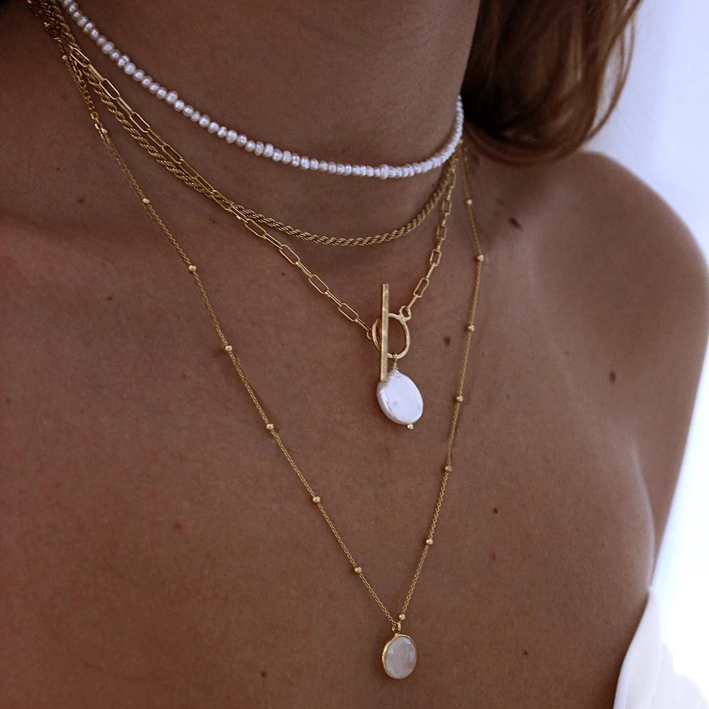 Bohemian Multilayer Beaded Necklace