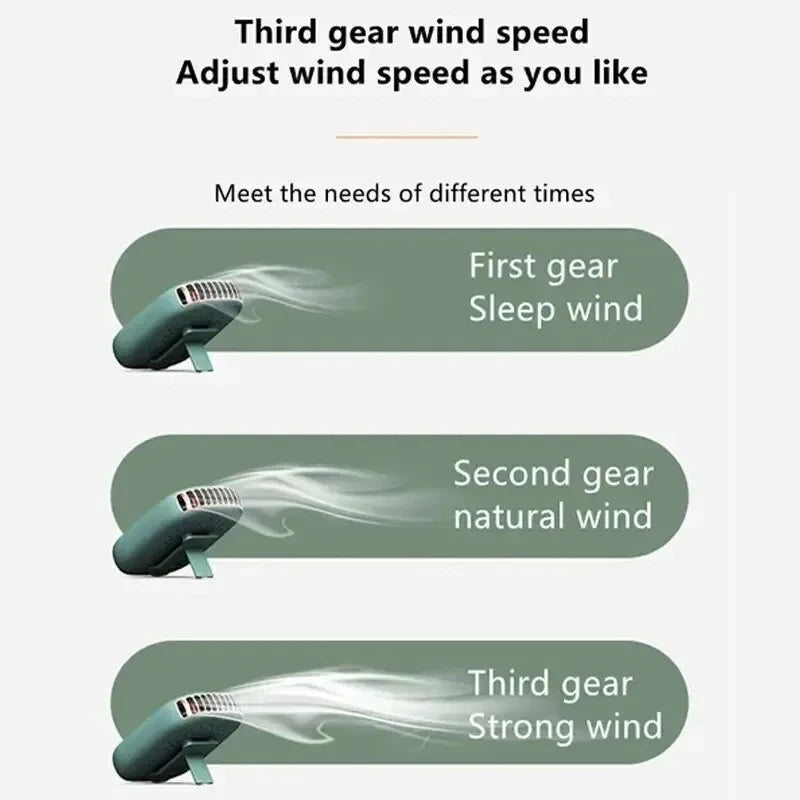 Mini Portable Bladeless Fan – Rechargeable Handheld Travel Fan