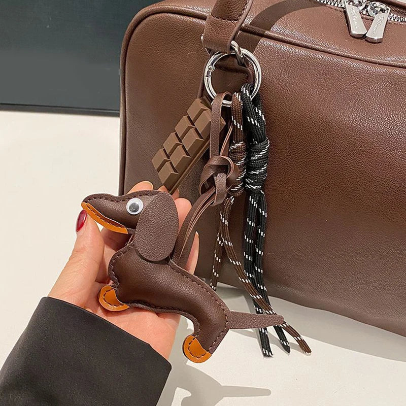 LeLeather Dachshund Keychain