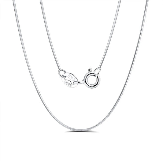 925 Silver Snake Chain Necklace for Women