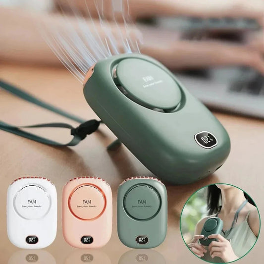 Mini Portable Bladeless Fan – Rechargeable Handheld Travel Fan
