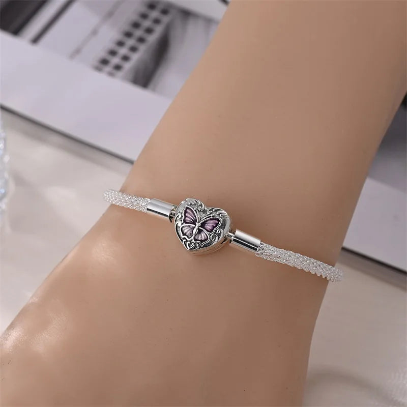 925 Sterling Silver Charm Bracelet for Women”