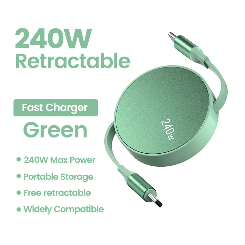 Retractable PD Fast Charge Cable