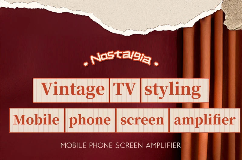 Retro TV Box Phone Magnifier – HD Display