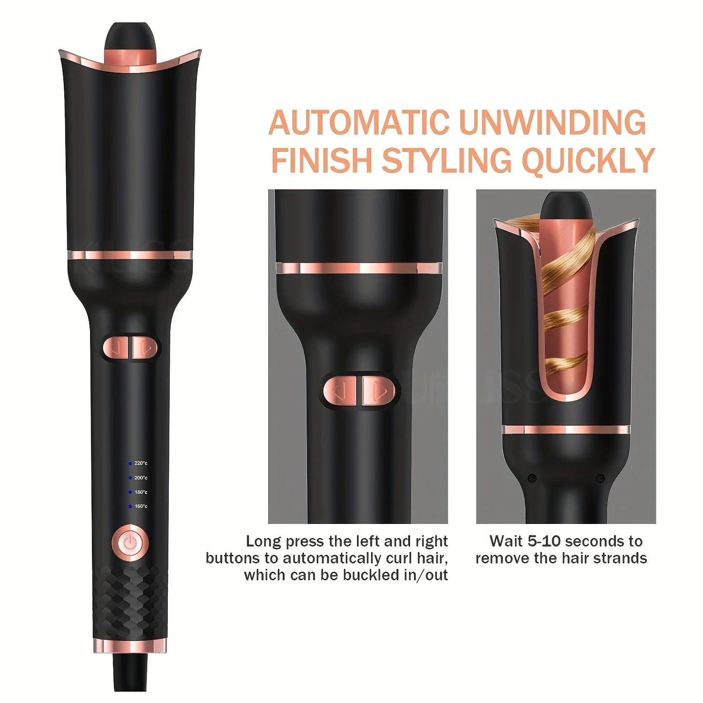 Automatic Hair Curler – Ceramic Rotating Curling Iron