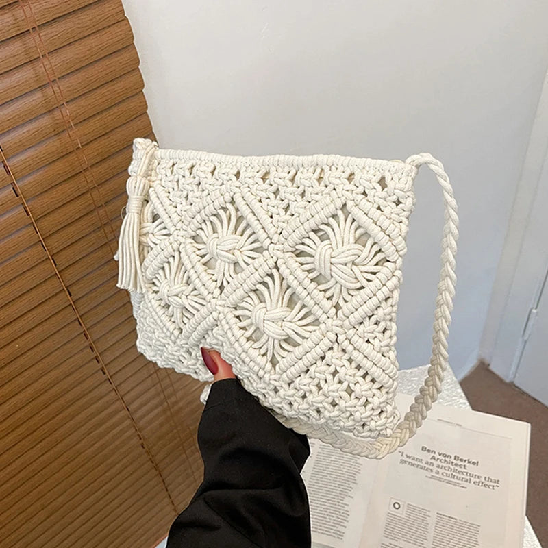 Straw Woven Crossbody Bag