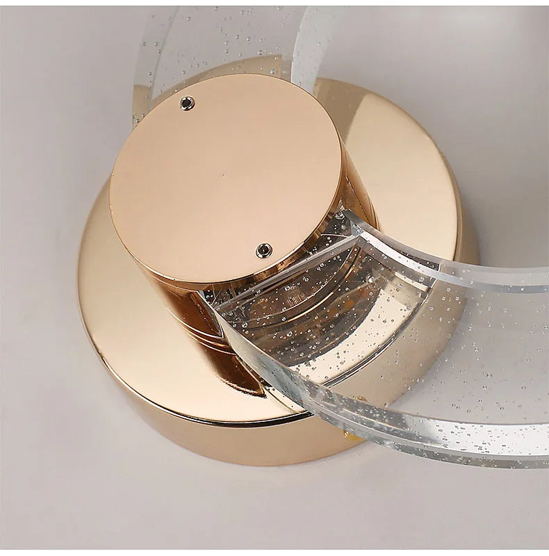 Luxury Crystal Circle Wall Lamp