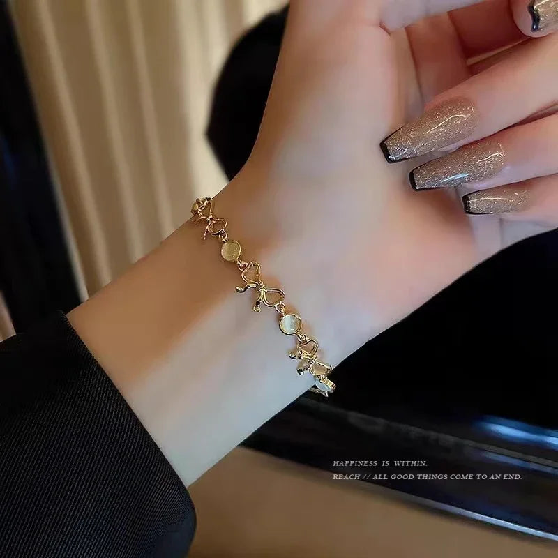 “Gold Stainless Steel Star Bracelet”