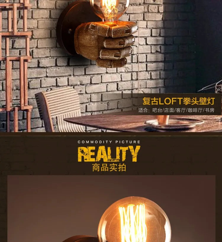Unique Indoor Wall Fixture for Home, Bar & Restaurant Decor