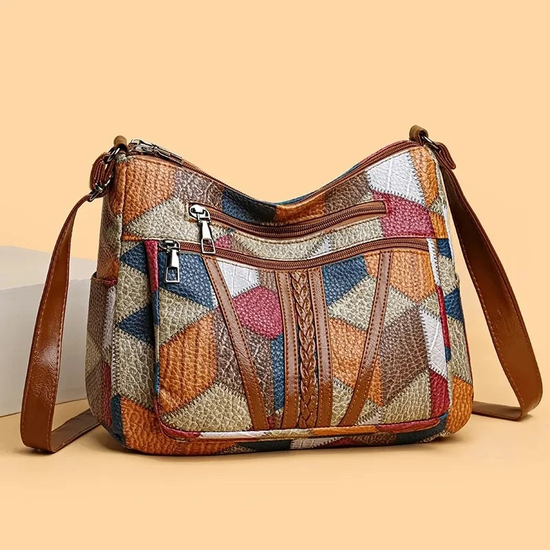 Multi-pocket Retro Shoulder Bag