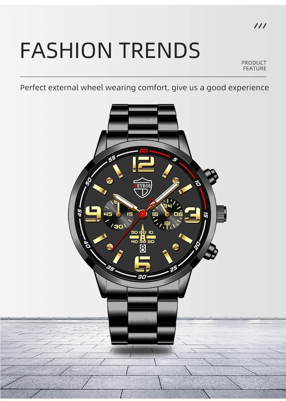 Men's Stainless Steel Business Watch