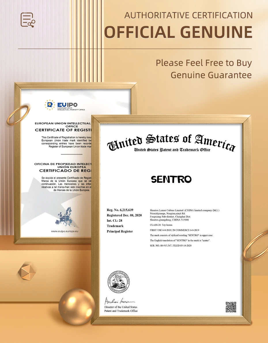 SENTRO 48-Needle Smart Knitting Machine Kit – Flat & Double Weave