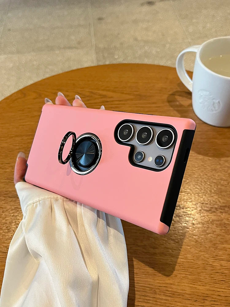 Shockproof Magnetic Ring Holder Cover – Samsung