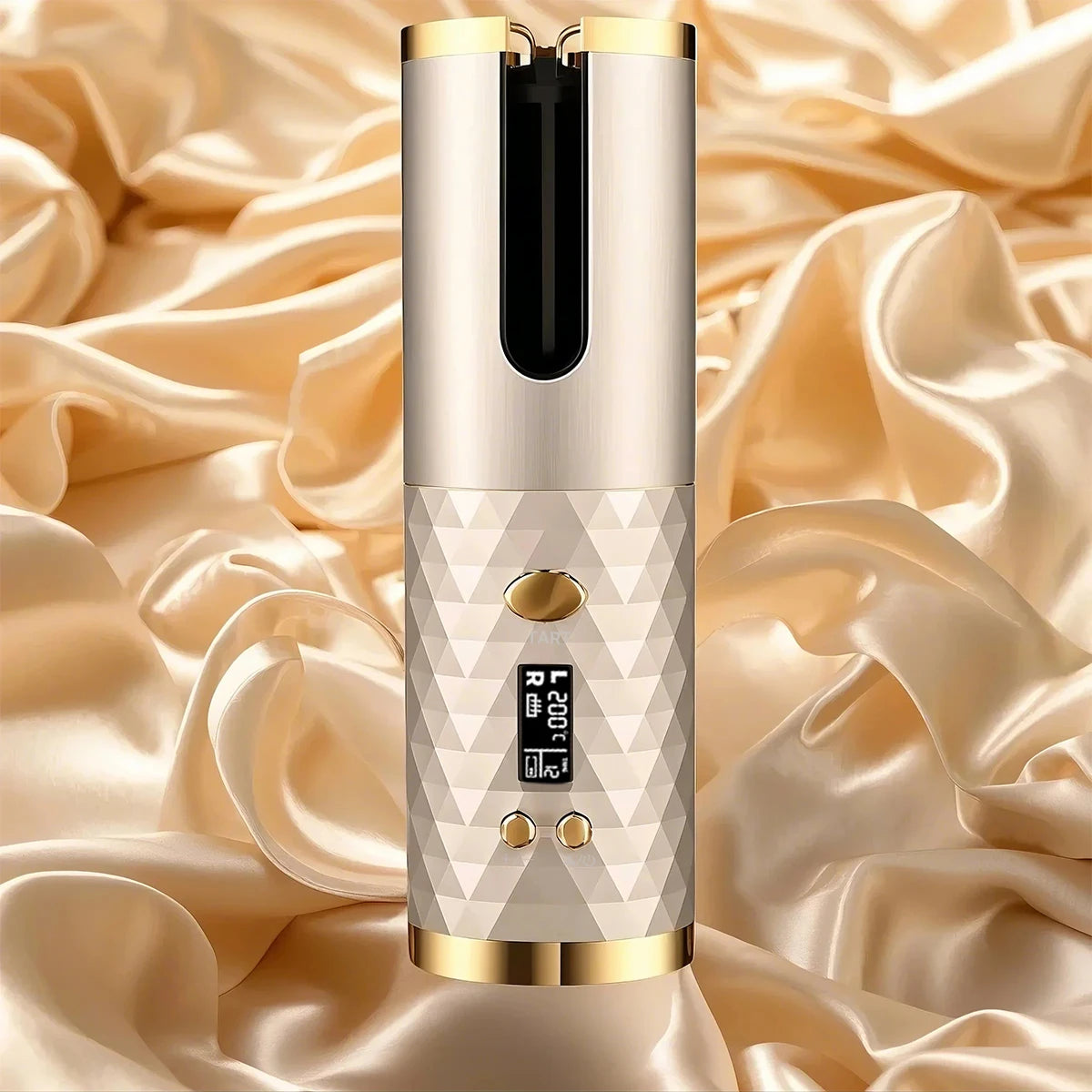 pink automatic curling iron