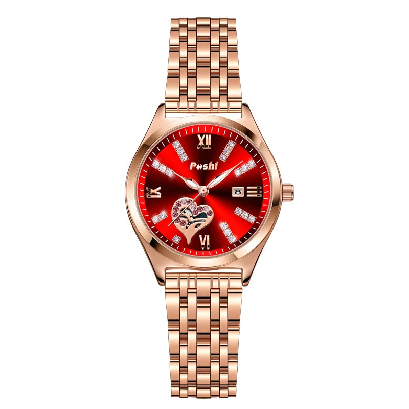 POSHI Women's Stainless Steel Quartz Watch